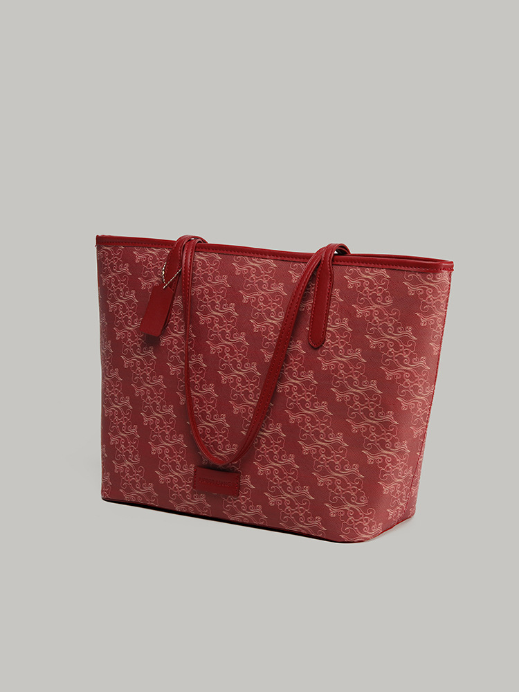 Новая красная свадебная сумка в китайском стиле 2026 Летняя новинка Сумка для поездок на работу Большая вместимость Традиционный китайский дизайн Вместительная сумка через плечо