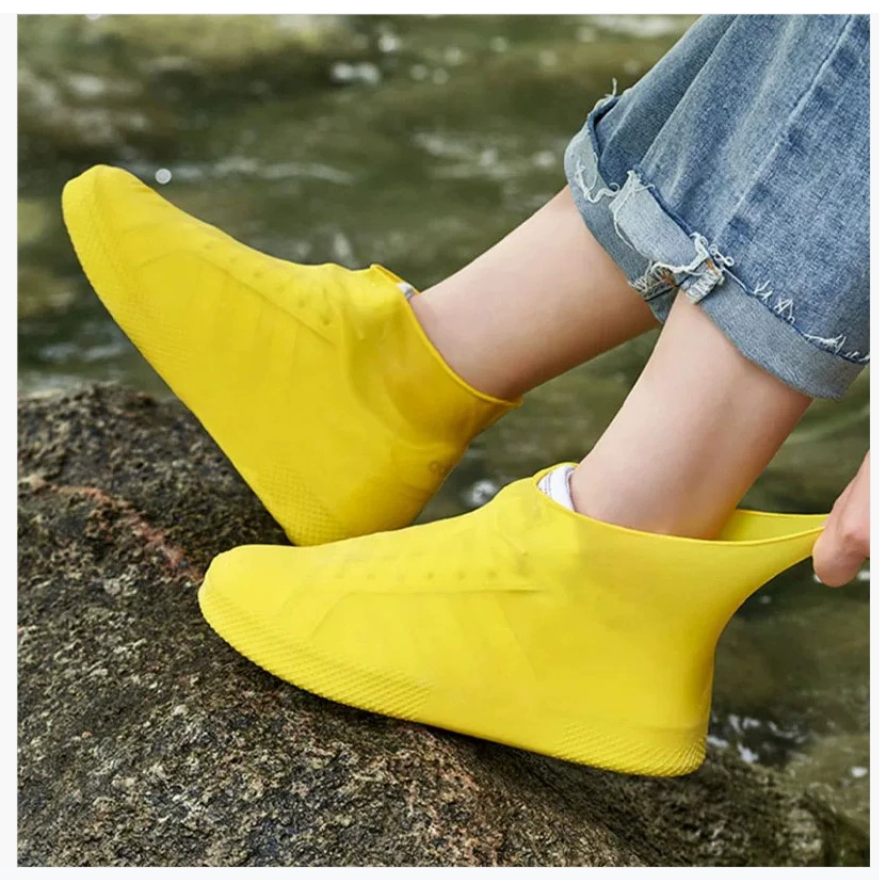 Водонепроницаемые и нескользящие утолщенные износостойкие латексные бахилы для мужчин и женщин Неодноразовые водонепроницаемые бахилы для дождливых дней Портативный дизайн