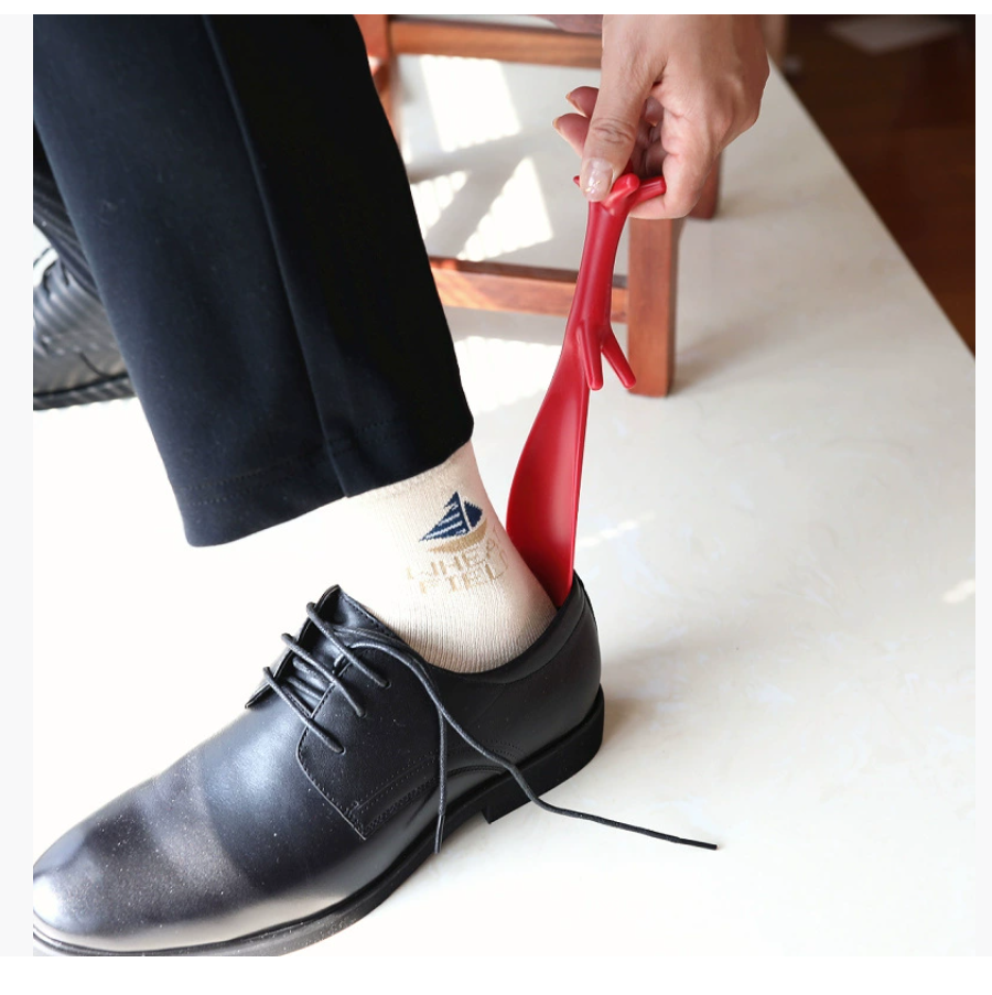 Бестселлерный рожок для обуви, портативное приспособление для обувания, детский подъемник для обуви, очаровательный рожок для обувания, одноступенчатый пластиковый короткий рожок для обувания