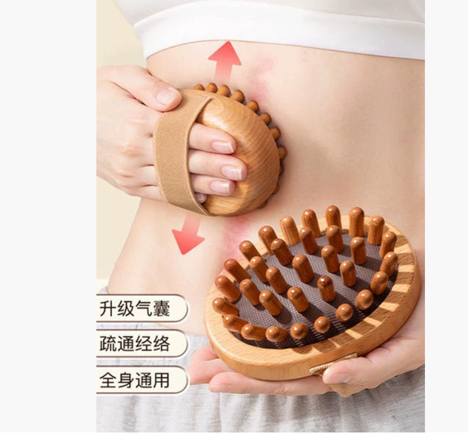 Массажная щетка для очищения меридианов Массажная щетка для похудения ног Инструмент для стимуляции меридианов всего тела Универсальный инструмент Гуа Ша Массажная щетка для талии