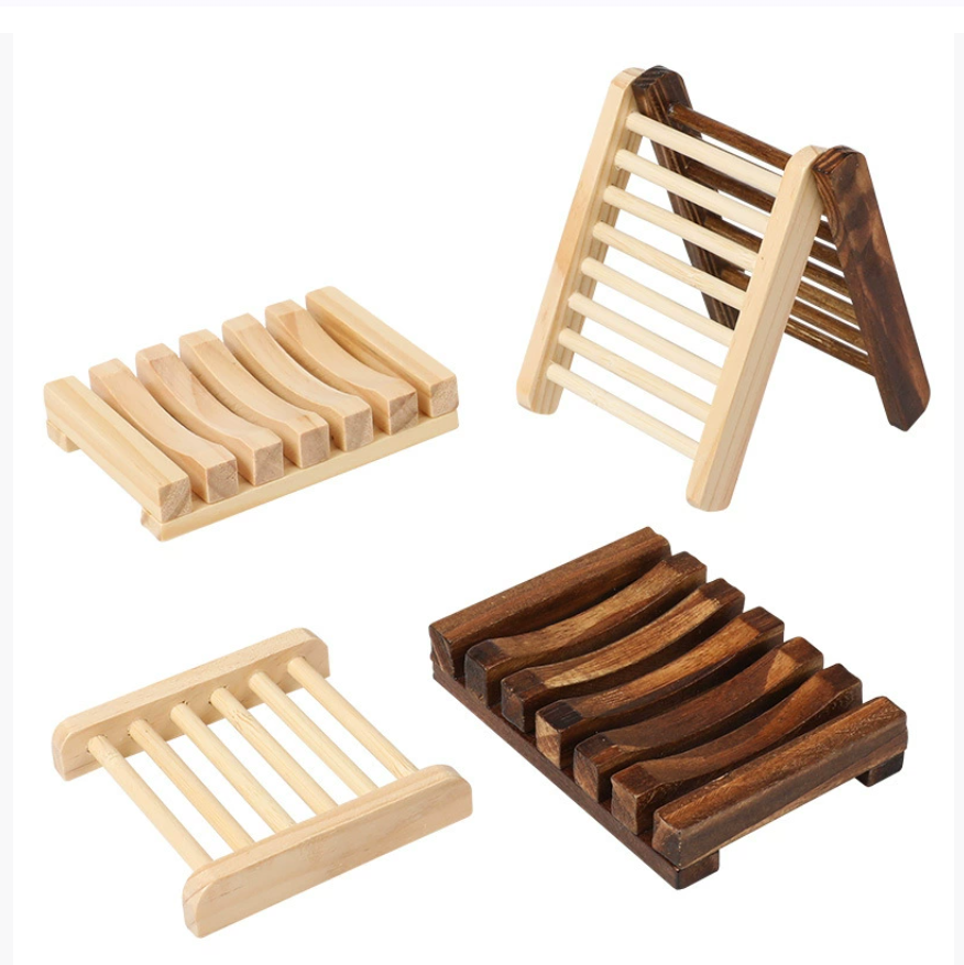 Креативная мыльница с возможностью нанесения индивидуального логотипа Стойка для хранения в ванной комнате с поддоном для сбора капель Для использования дома и в гостиницах Ажурная деревянная мыльница