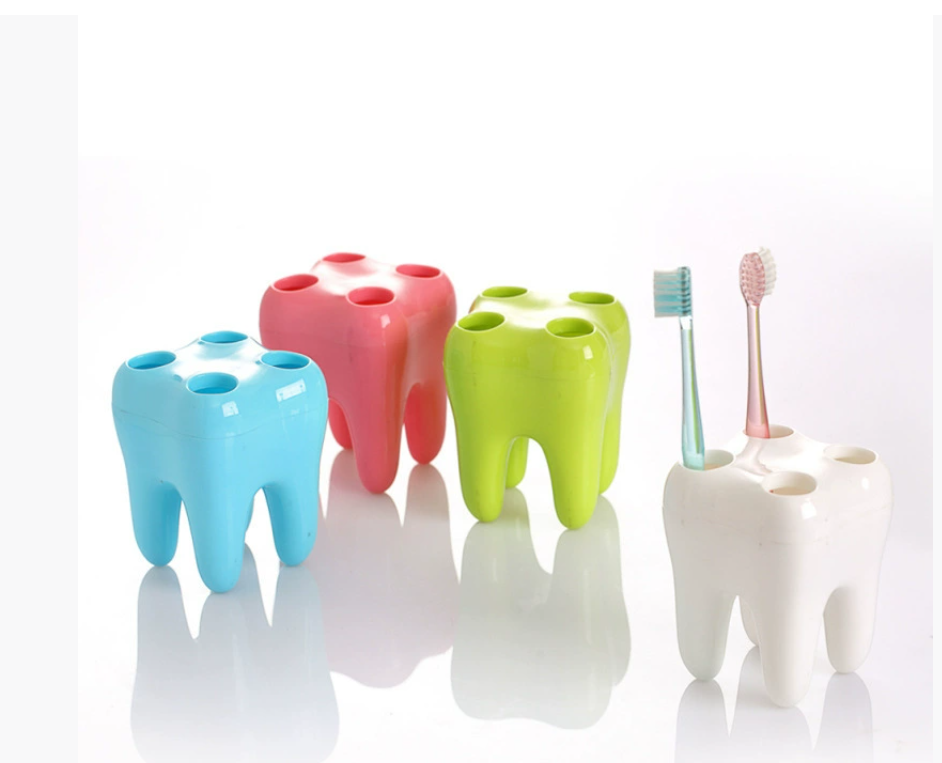 Стильный держатель для зубных щеток Подставка для зубных щеток PS Держатель для зубных щеток Креативный держатель для зубных щеток с мультяшным дизайном Подставка для зубных щеток с несколькими отверстиями