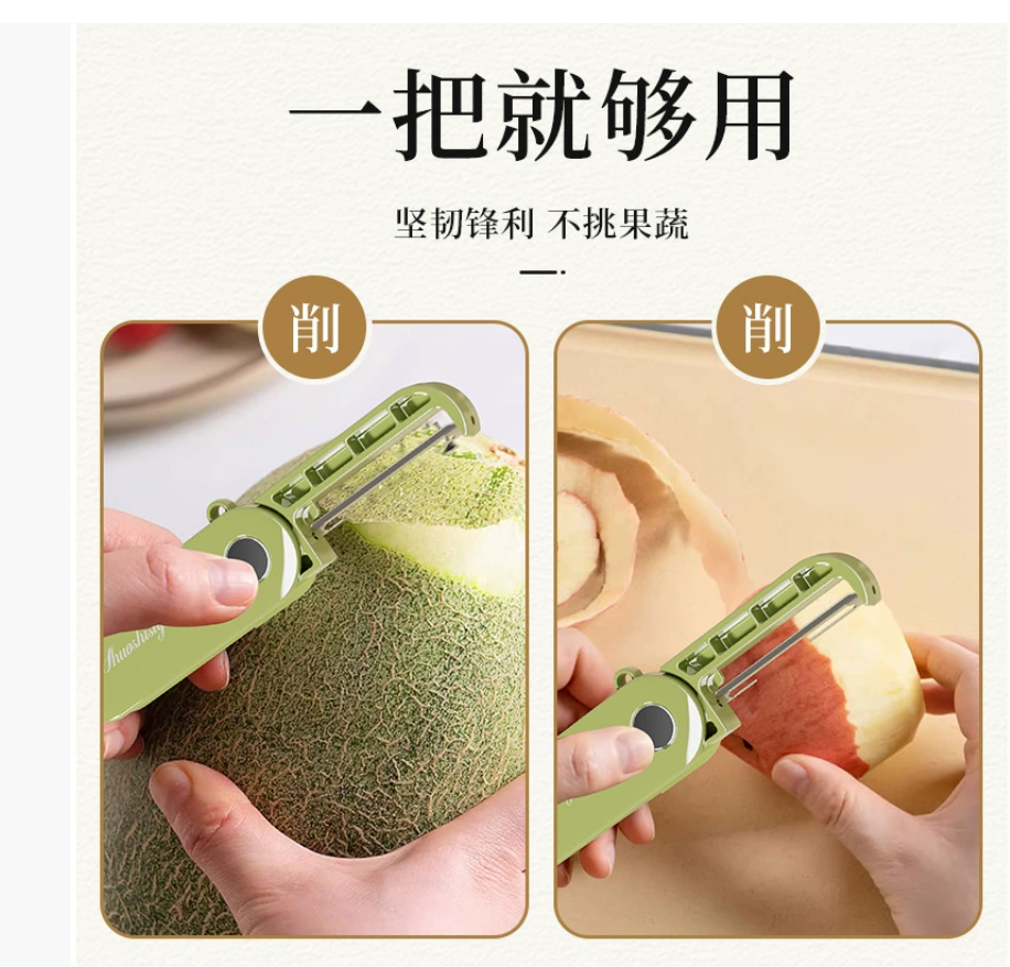 Новинка: популярный складной кухонный нож для домашнего использования Портативный нож для фруктов из нержавеющей стали для использования на открытом воздухе