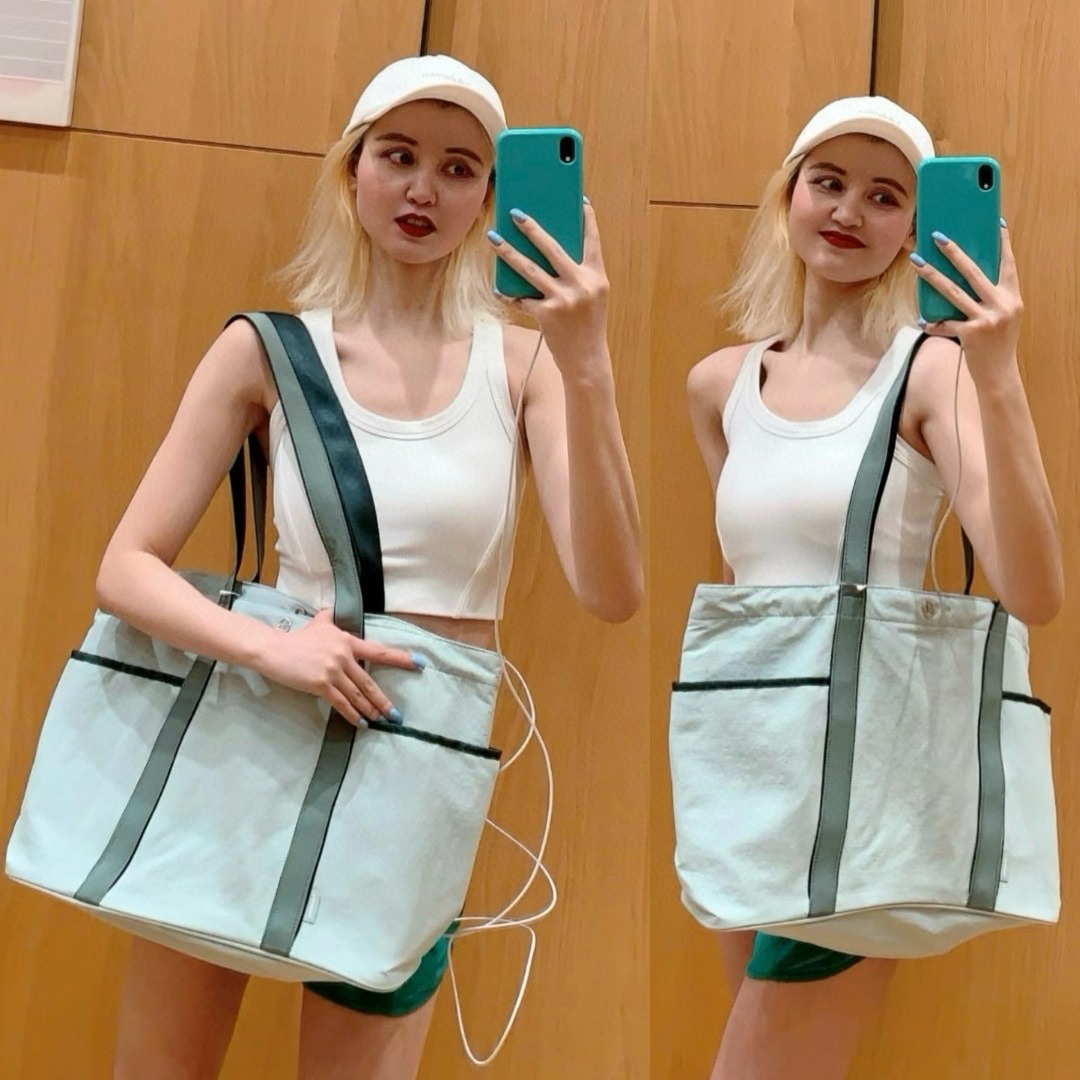 Lulu Женские сумки Новинка Ежедневная сумка из водонепроницаемой ткани с множеством карманов 20 л Большая сумка для йоги