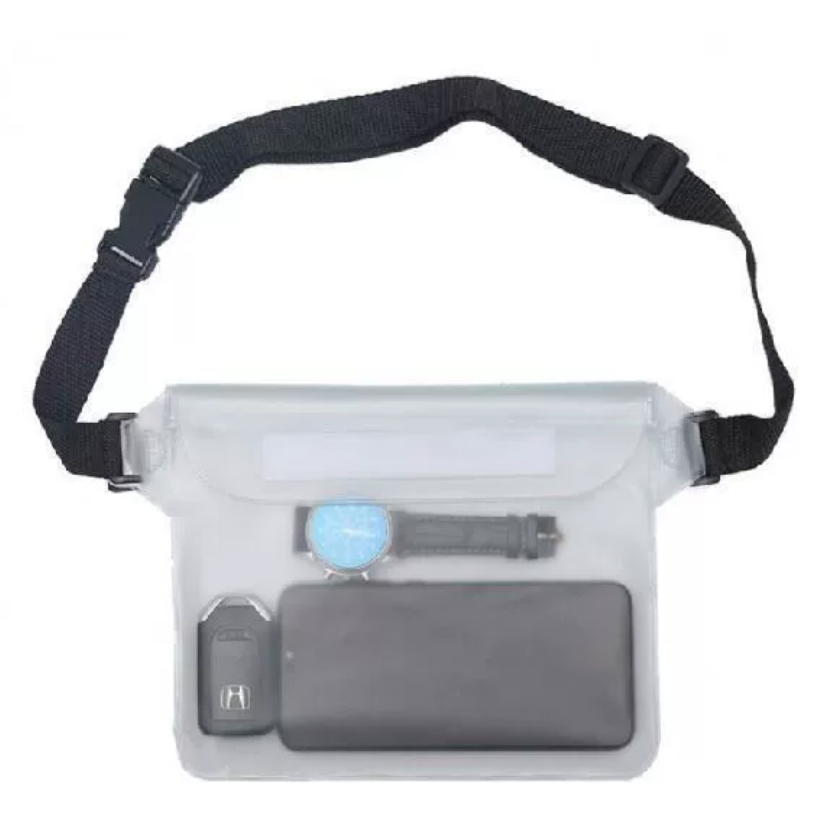 Водонепроницаемый чехол для телефона большой емкости для использования за границей Плавающий водонепроницаемый поясной чехол для телефона Плавки и водные развлечения ПВХ-чехол для телефона с герметичной конструкцией Прозрачный дизайн