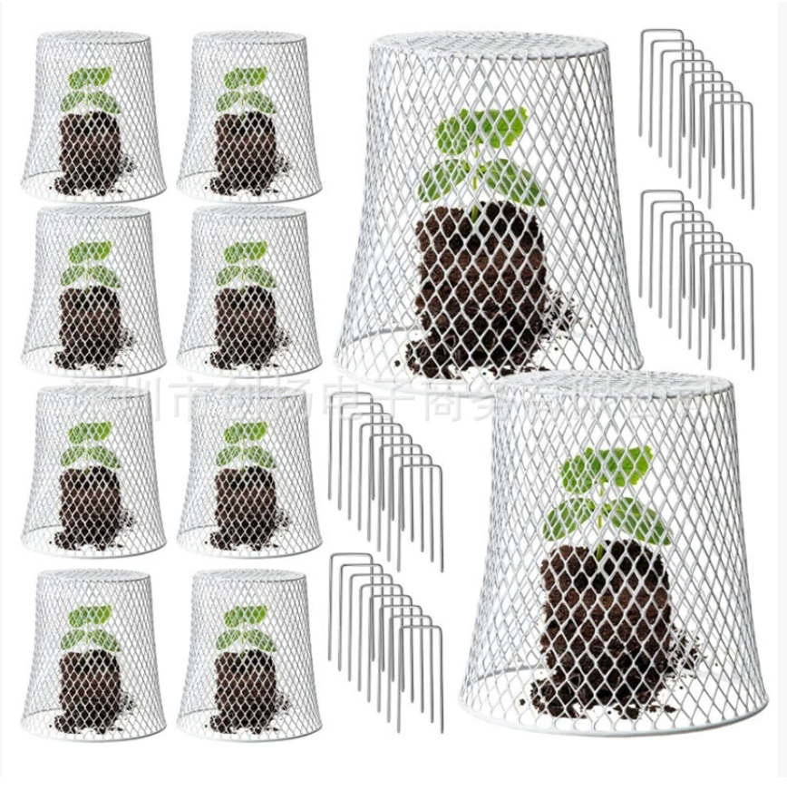 Новое трансграничное покрытие для защиты растений Кованая железная корзина для защиты фруктов и овощей Ведро для рассады Покрытие для тепличных овощей