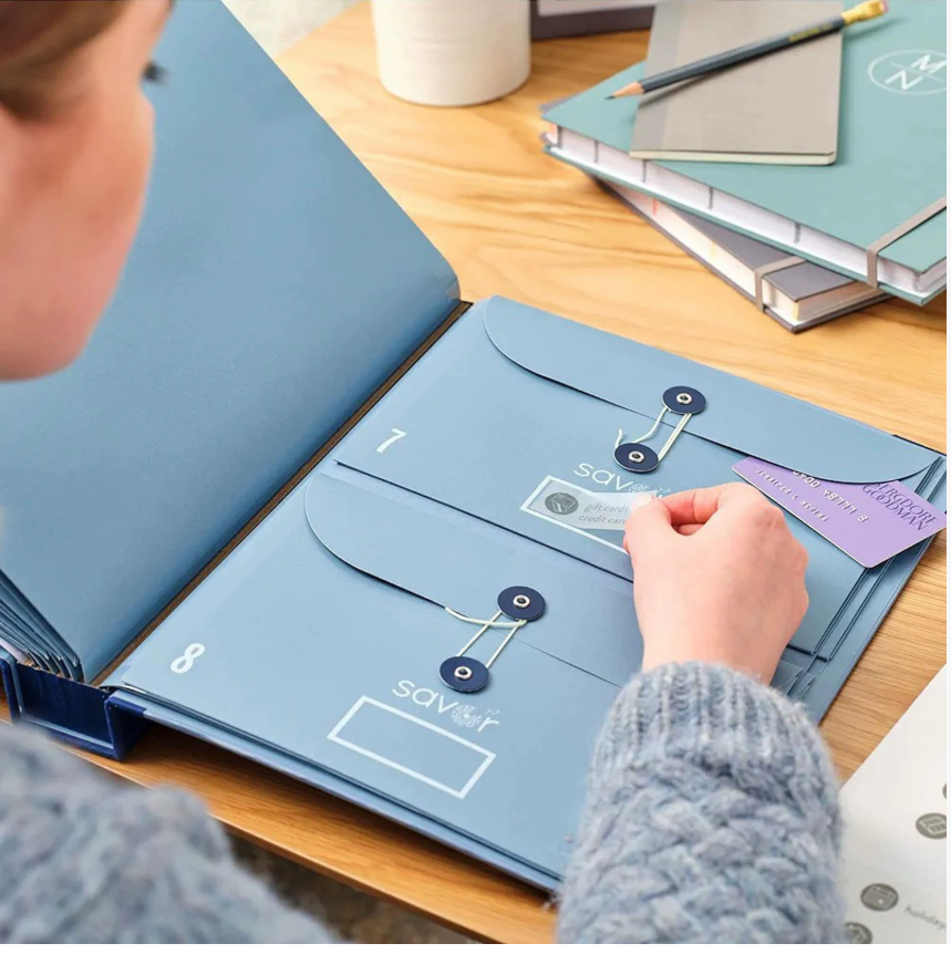 Трансграничный на случай моего исчезновения Папка с карманами из манилы Папка-гармошка для хранения документов