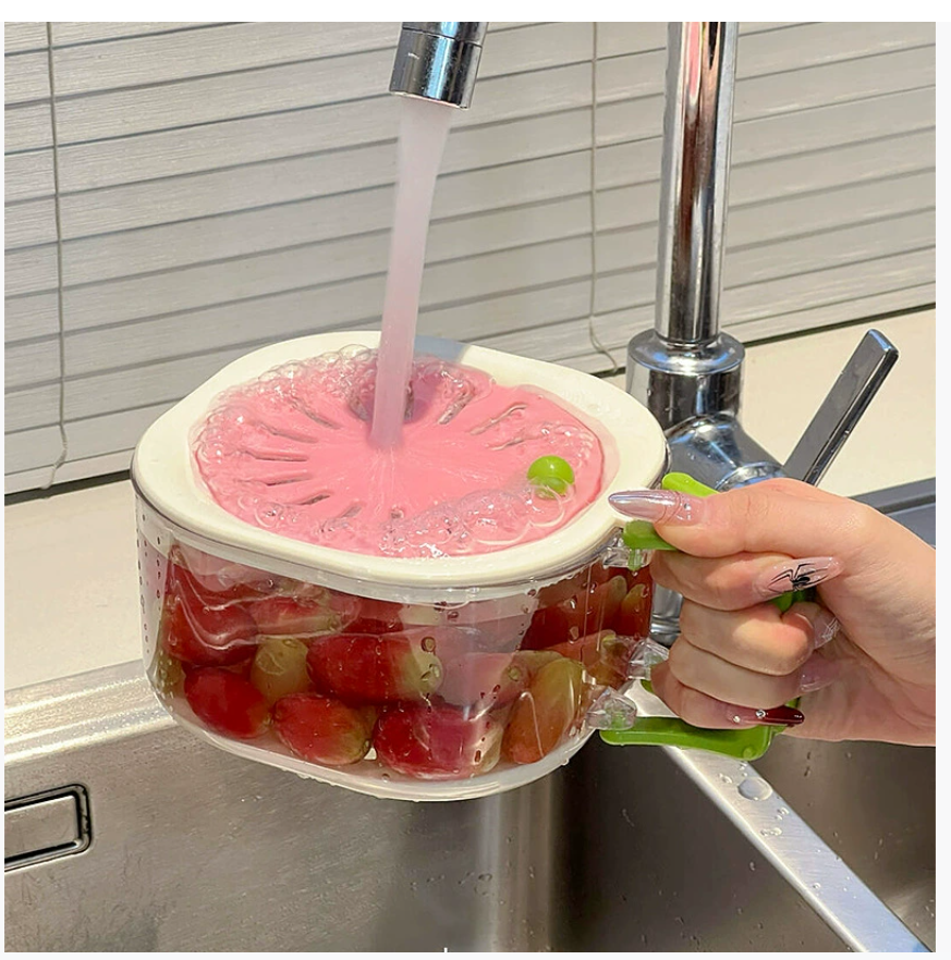 Необходимые предметы для кухни: раковина со встроенным смесителем, корзиной для мытья фруктов и поддоном для сбора пищевых отходов 2026 Новая модель — фирменное блюдо для фруктов от Джинджер Ян