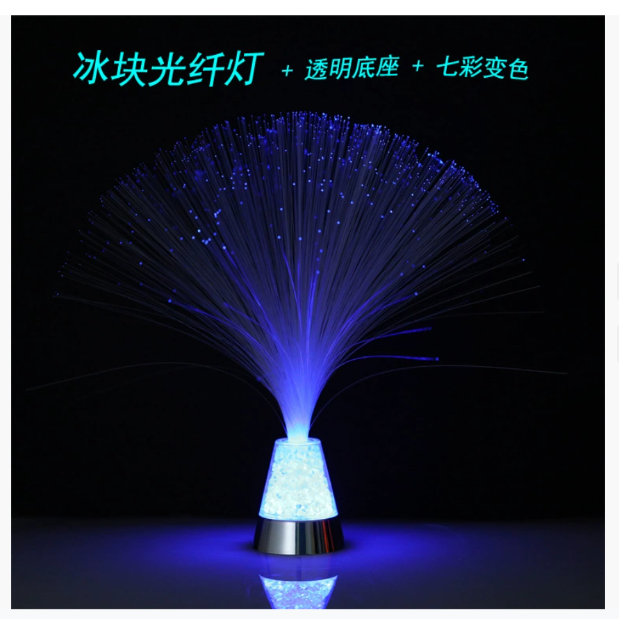 Оптовая продажа светодиодных волоконно-оптических светильников для дома Многоцветные светильники с меняющимся цветом Звездные ночные светильники Декорации для вечеринок Атмосферные мини-светильники